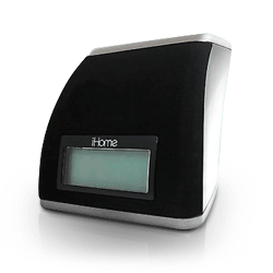 iHome Audio Spacesaver Alarm Clock for iPhone or iPod, Black