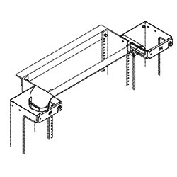 Chatsworth Products Rack Radius Drop for Single Sided Vertical Cabling Section