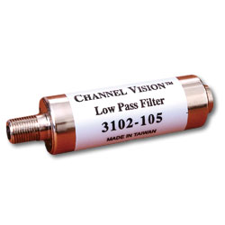Channel Vision Low Pass Filter: Blocks CATV Channels Above 105