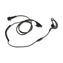 Impact Radio Accessories Gold Series 1-Wire Surveillance Kit with Rubber Ear Hook