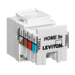 Leviton HOME Category 5e QuickPort Snap-in Connector