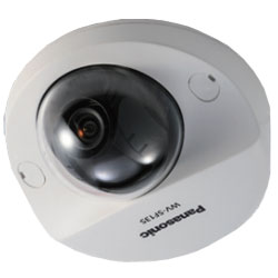 Panasonic i-PRO Lite VGA Compact Dome Network Camera with Multiple H.264 and JPEG Streams, ABS and VIQS