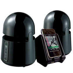 Grace Digital Audio MiniBullet II TX 2 Weatherproof Wireless Speaker, Black
