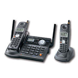 Panasonic 5.8 GHz FHSS Gigarange Expandable Digital Cordless Answering System with Dual Handset