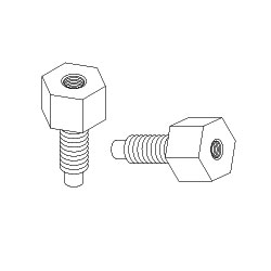 Chatsworth Products 12-24 to M6 Threaded Adapters (Package of 2)