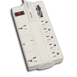 Tripp Lite 8 AC Outlet Surge, Spike, and Line Noise Suppressor with Transformer Outlets