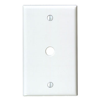 Leviton Residential Grade 1-Gang Phone or Cable Outlet - Box Mount