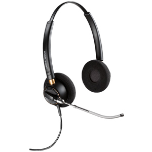 Plantronics EncorePRO HW520V Over the Head Binaural Headset with Voice Tube