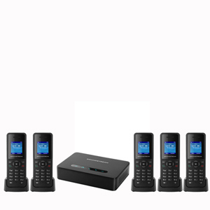 Grandstream DECT VoIP System with Base and 5 Handsets