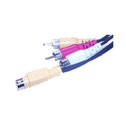 Poly Triple RCA with S-Video Cable