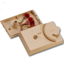 Suttle CorroShield Enclosed 4-Conductor Surface Mount Jack Assembly with Scotchlok Terminations & Swinger Door