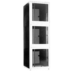 Chatsworth Products E-Series MegaFrame Cabinet, Baying, No Fan, Custom Keyed Locks